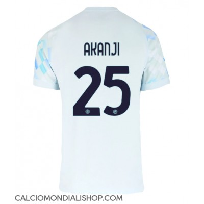 Maglie da calcio Inter Milan Manuel Akanji #25 Seconda Maglia 2025-26 Manica Corta Maglie da calcio Inter Milan Manuel Akanji #25 Seconda Maglia 2025-26 Manica Corta